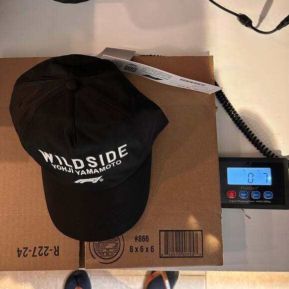 New Wildside X Formula 1 Yohji Yamamoto Embroidered Snapback Hat Black Unisex - Picture 12 of 12